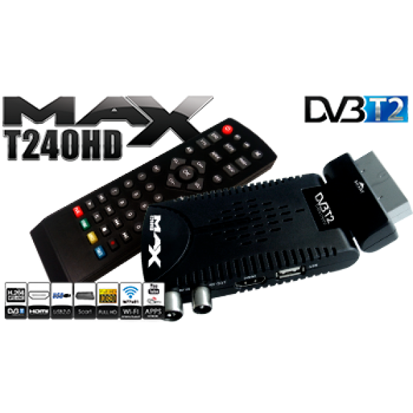 MAX 240 HD DVB-T2 MPEG4 FULL HD & IPTV(Youtube....) ΕΠΙΓΕΙΟΣ ΨΗΦΙΑΚΟΣ ΔΕΚΤΗΣ